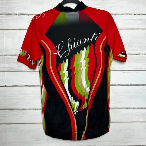 Santini SMS Cycling Jersey XXL Italian Rooster Full Zip Short Sleeve Bike Shirt - Picture 2 of 9